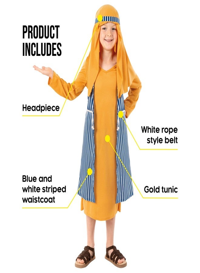 فن شاك زي الراعي الأزرق للأطفال من فن شاك، زي الراعي للأولاد، أزياء عيد الميلاد للأطفال، أزياء ميلاد المسيح للأولاد، صغير - Image 2